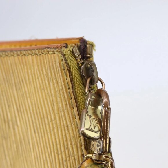 LOUIS VUITTON Epi Pochette Accessoires Pouch Yellow M52989 LV Auth bs30233 - Picture 12 of 15
